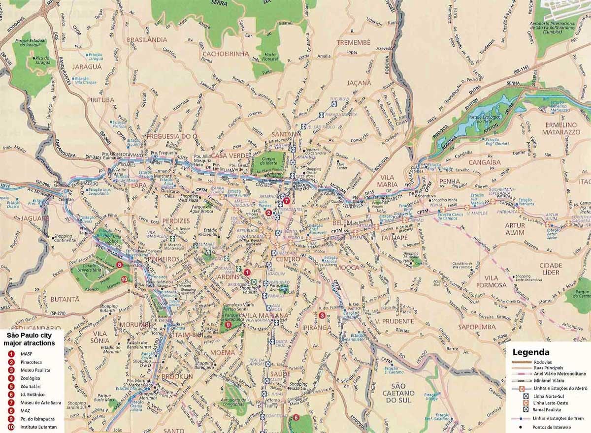 Сан-Паулу сад на карті
